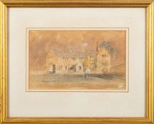 British School (19th Century), a watercolour view of Ruxford, 15.