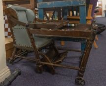An Edwardian child's stained beech metam