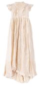 A Victorian silk and embroidered christe