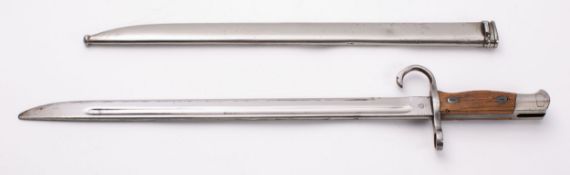 Second World War Japanese Type 30 Bayonet, for use with the Arisaka Type 30 rifle,