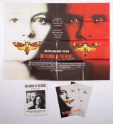 An UK quad film poster for 'The Silence of the Lambs' (1991);