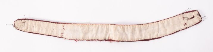 A child's velvet waistband,