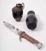 WWII British mills sectioned grenade, together with a No.