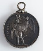 A Crimea Medal to 'George Harwood 19th Regt', (poor condition,