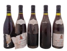 Five bottles of Crozes Hermitage. Les Meysonniers 1995. Chapoutier.