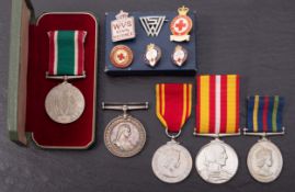 A group of medals comprising, an Order of St John '21604 Pte A.Snowball No.