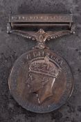A George VI Army General Service Medal with Palestine 1945-48 clasp,