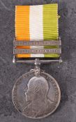 A King's South Africa Medal with two clasps to ' 6374 Pte.