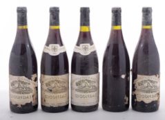 Four bottles Gigondas. La Tour Sarazine 1994.