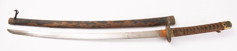 A late 19th/early 20th century katana,