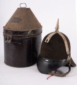 A Victorian Officer's Home Service Helmet,