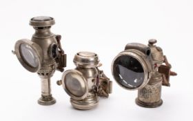 A Powell & Hammer 'Oracle' candle ejector bicycle lamp,