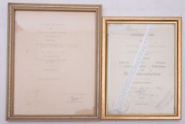Two WWII German Citations