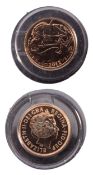 A Royal Mint 2012 sovereign,