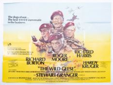 An UK quad film poster for 'The Wild Geese'' (1978)