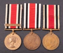 Three Special Constabulary LSGC Medals, 'Hugh Percy', 'Alfred Blundon', 'Sydney T.