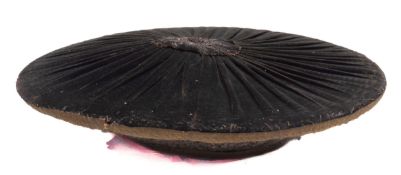 A 19th century traditional Asian or Oriental? headdress (possibly Ceylon), of circular form,