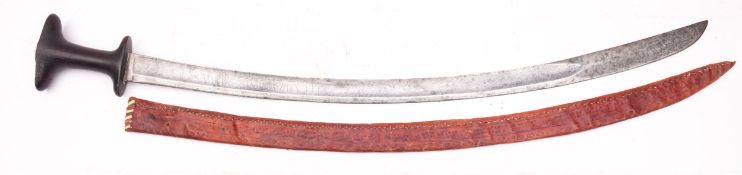 A late 18th/ early 19th century Ethiopian Shotel, with Spanish sabre,