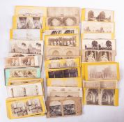 A collection of late 19th/early 20th century stereoscope cards, GB topographical,