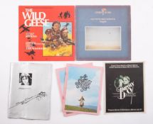 Two autographed photographs of Nick Freeman by David Essex from the set of the 'Silver Dream Racer';