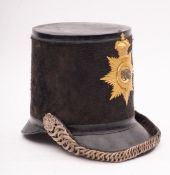 A Victorian 'Albert' Pattern Shako,circa 1844-55, South Devon Regiment of Militia,
