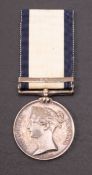 A Victorian Naval General Service medal with Syria clasp,