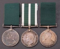 A group of three Royal Naval Reserve LSGCs: '7443 C.J.D . Brown P.O RNR' 'D1225 J.W.