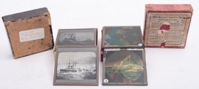 Two sets of 3 1/4 inch diapositive lantern slides, 'Captain Roberts Expedition to The Arctic,