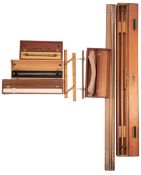A collection of cased drawing equipment,