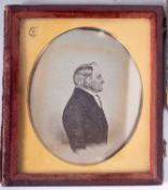 A 19th century ambrotype of Army cobblers,