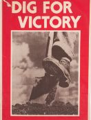 A propaganda poster 'Dig For Victory',