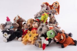 A collection of Disney and other brands soft toys various films in one bag.