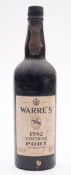 One bottle of Weare's 1962 Vintage Port late bottled 1966