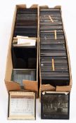 A collection of 3 1/4 inch diapositive lantern slides,