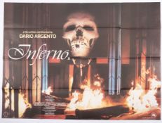 Dario Argento's 'Inferno' (1980) X Certificate Horror Original First Release British Quad film