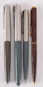 Two Parker 51 fountain pens,