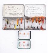 Two Wheatley Kilroy Salmon fly box with flies,