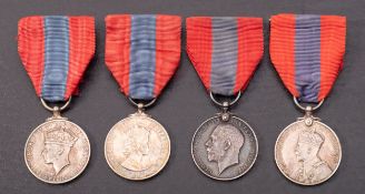 A group of four Imperial Service Medals GRV to ERII: 'George Fredrick Parker ' 'John Black