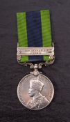 A George V India General Service Medal with clasp, '4263512 Pte R.Smith Bord.
