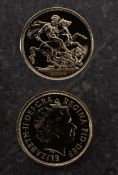 A Royal Mint 2000 sovereign,