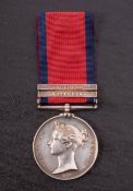 A Victorian Military General Service Medal with Toulouse and Vittoria clasps,