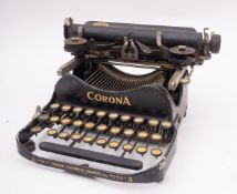 A 1920s/30s Corona portable Model 3 typewriter