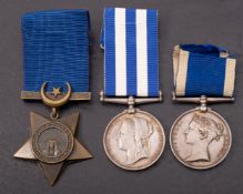 A Victorian Egypt group of three, 'A.