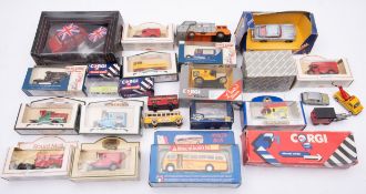Corgi, Lledo and others , a collection of various boxed an loose commercial vehicles and cars.