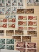 A British Commonwealth on album pages plus Indian stamps in stock book