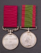 A Victorian Afghanistan Medal and Army LSGC '1861 Lce Sergt R.