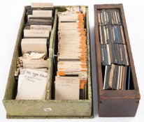 A collection of 3 1/4 inch diapositive lantern slides,
