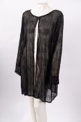 A black beaded evening jacket, circa 1920s,