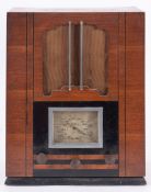 An Ultra Electric Ltd model 66 radio, circa 1935, in a walnut and inlaid case,