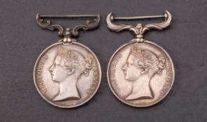 A Victorian Crimea pair, consisting of Baltic Medal and Crimea Medal, 'J.H.